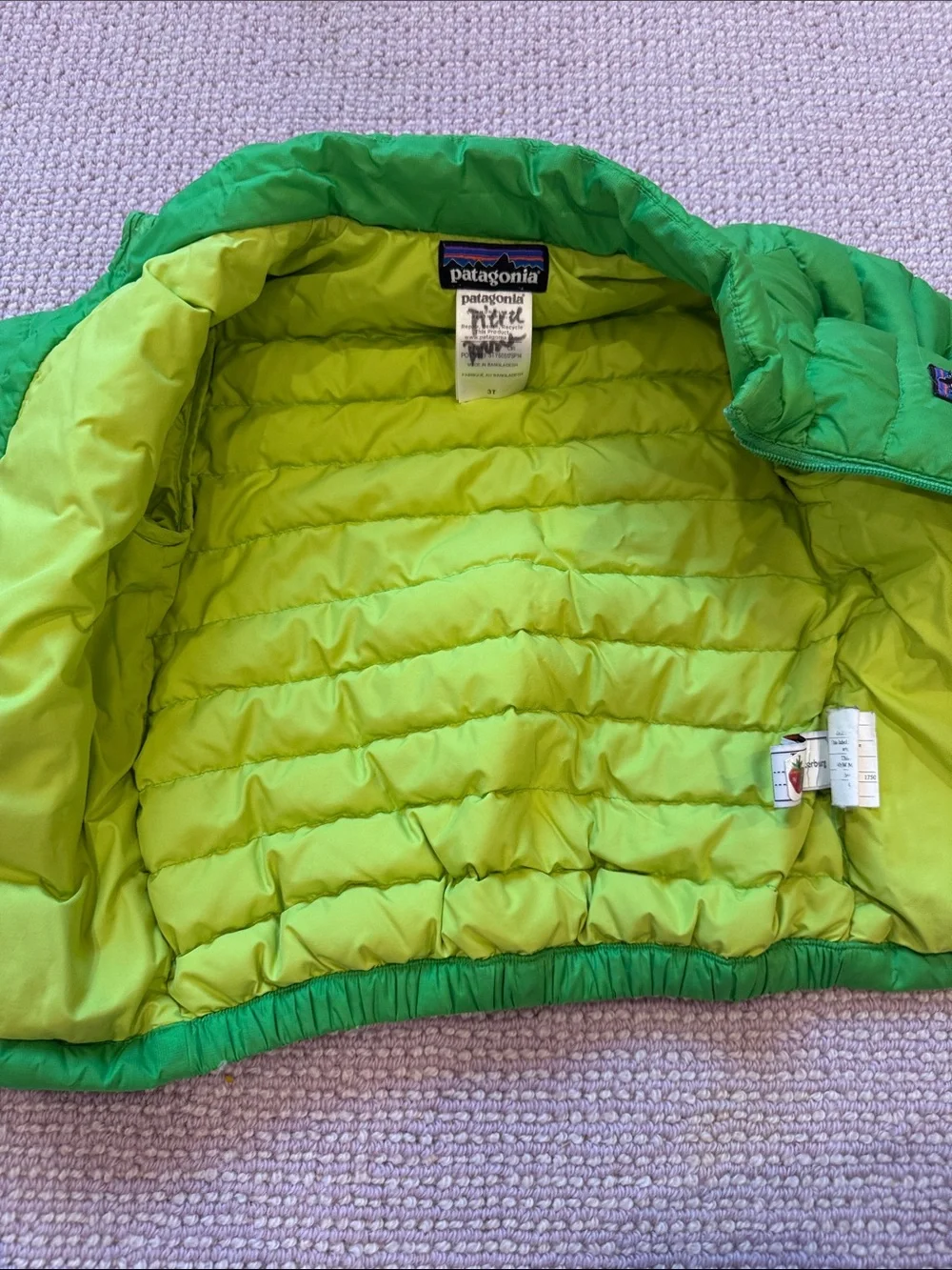 Patagonia Green Quilted Puff Jacket
